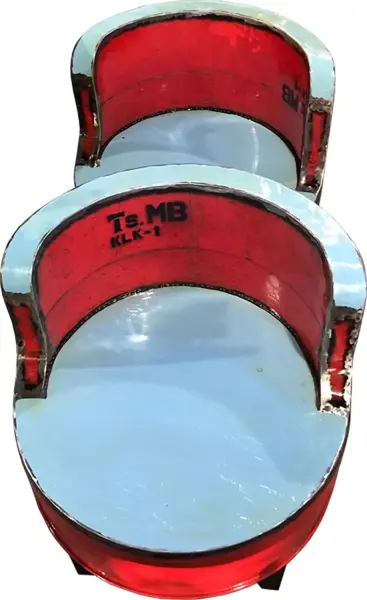 Product image 1 of the product “Chair drum recycle metal H67, L58, W58 cm, metal art. ”